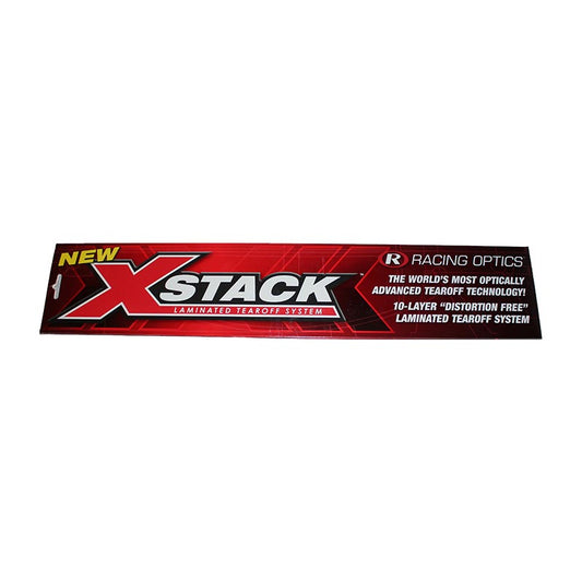 Racing Optics 10205C - 2 mil Laminated Tearoffs XStack™ 10 (clear)