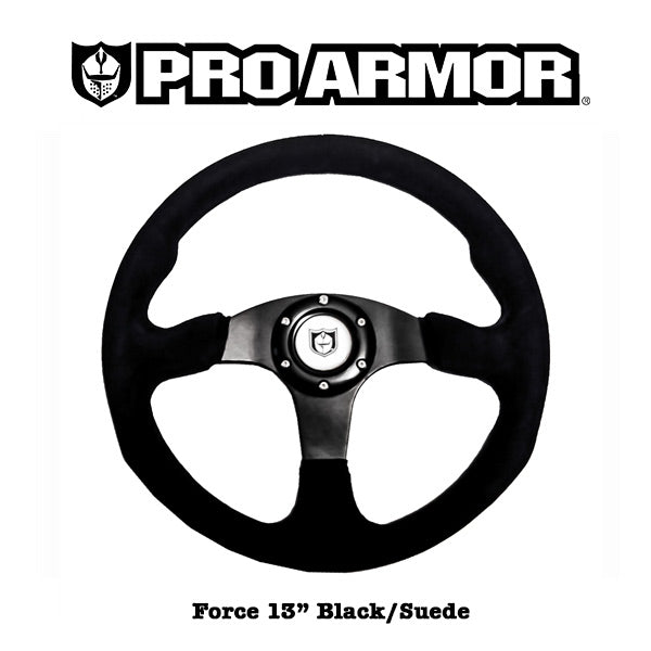 ProArmor Force Steering Wheel 13″ Black/Suede